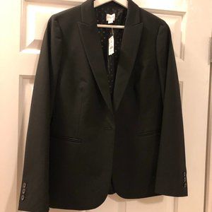 J Crew Factory Black Blazer Size 8